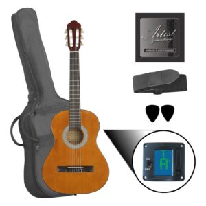 3/4 Size LEFT HANDED Nylon String Guitar - Beginner Pack