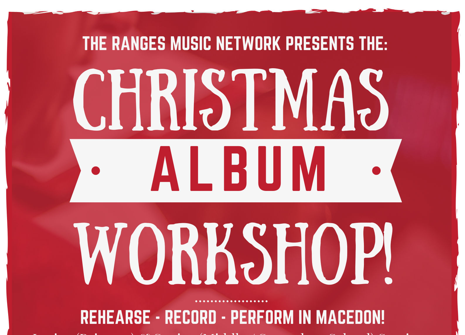 Christmas Album Workshop Poster
